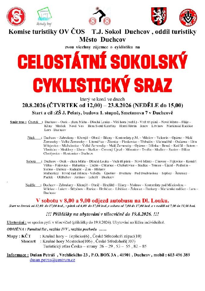 Datum konání: 20. 8. 2026