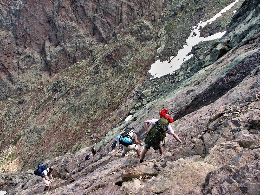 GR20 - pechod skalnat stre a do sedla v horch.