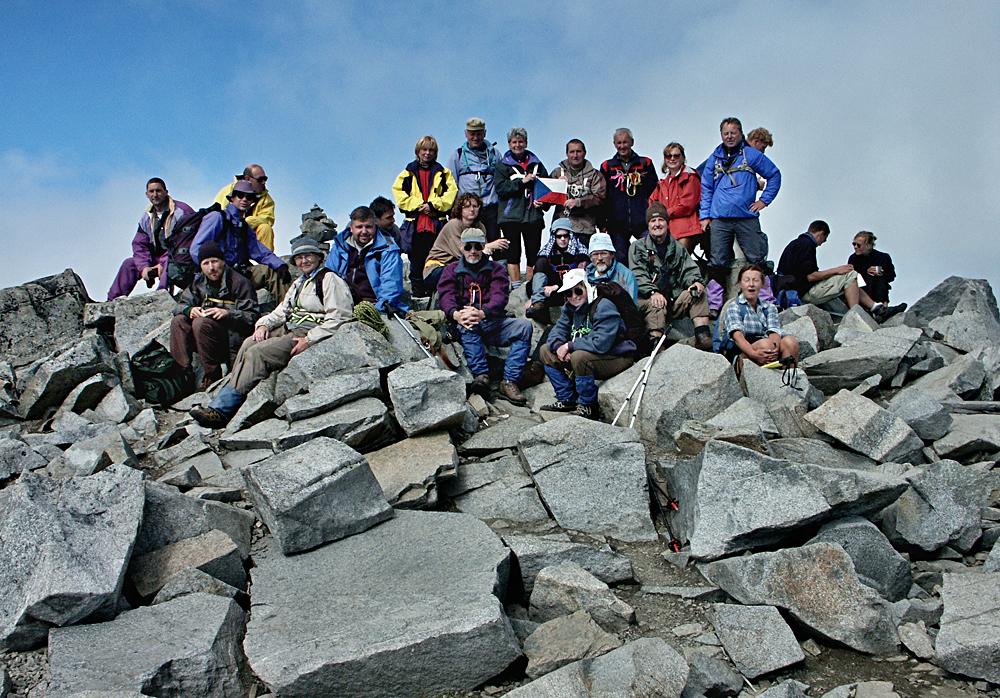 K�T D���n v Norsku. Na vrcholu Gadhopinggenu 2469 m n. m.
