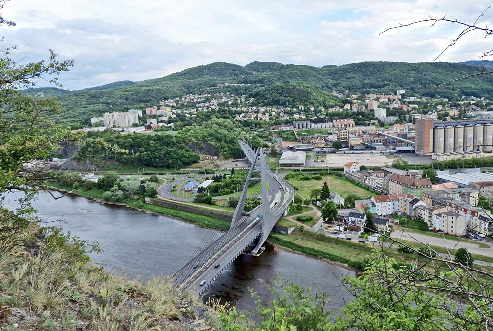 Pohled z Marinskho vrchu v st nad Labem - esk stedoho