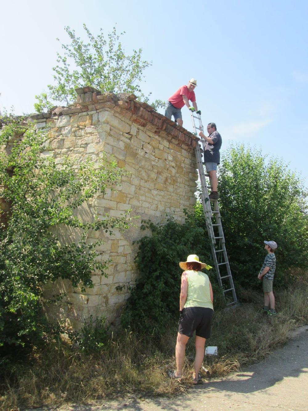 Kaple zarostl�, zdivo pobo�en�