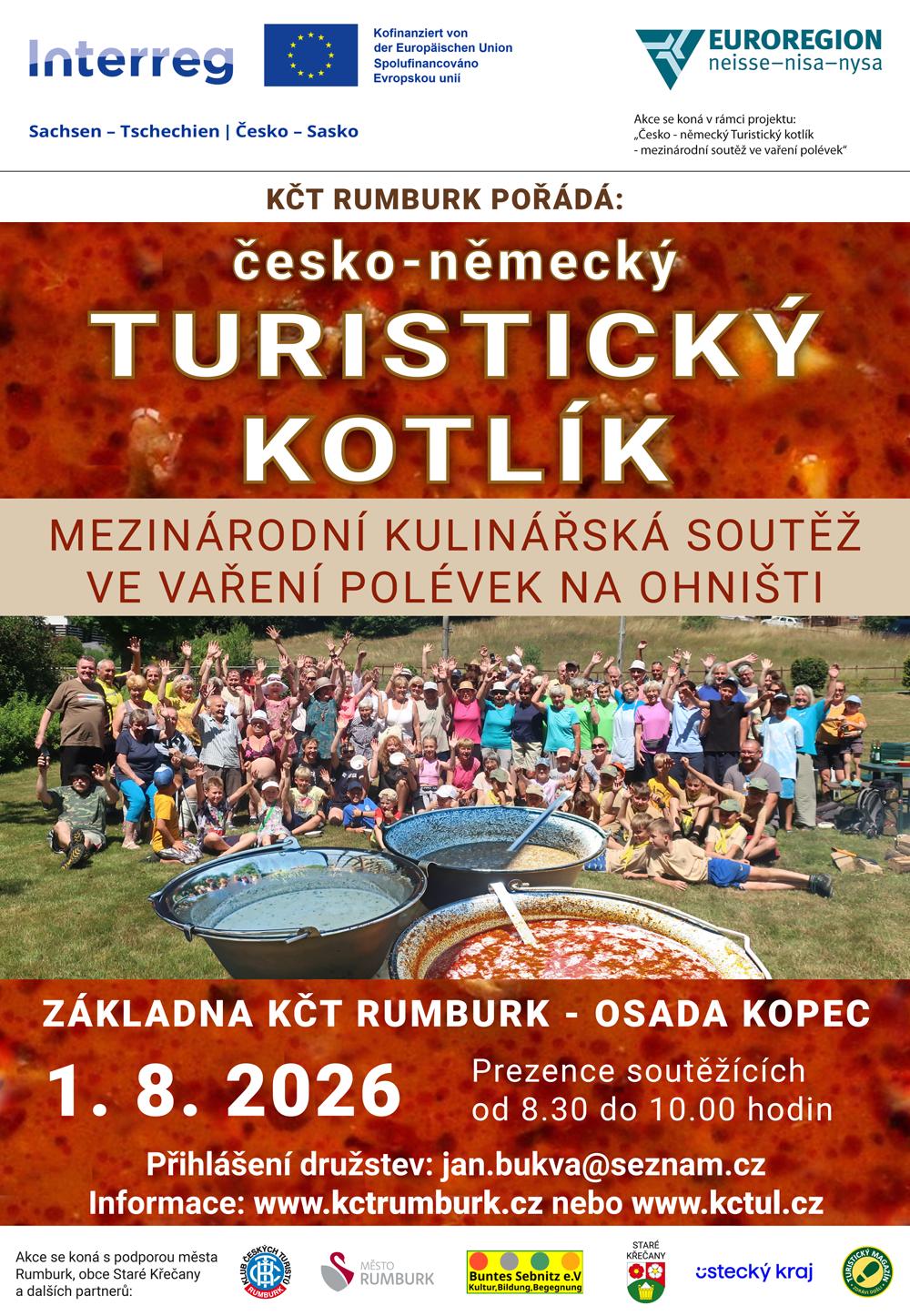 Pozv�nka na akci Turistick� kotl�k 2026.