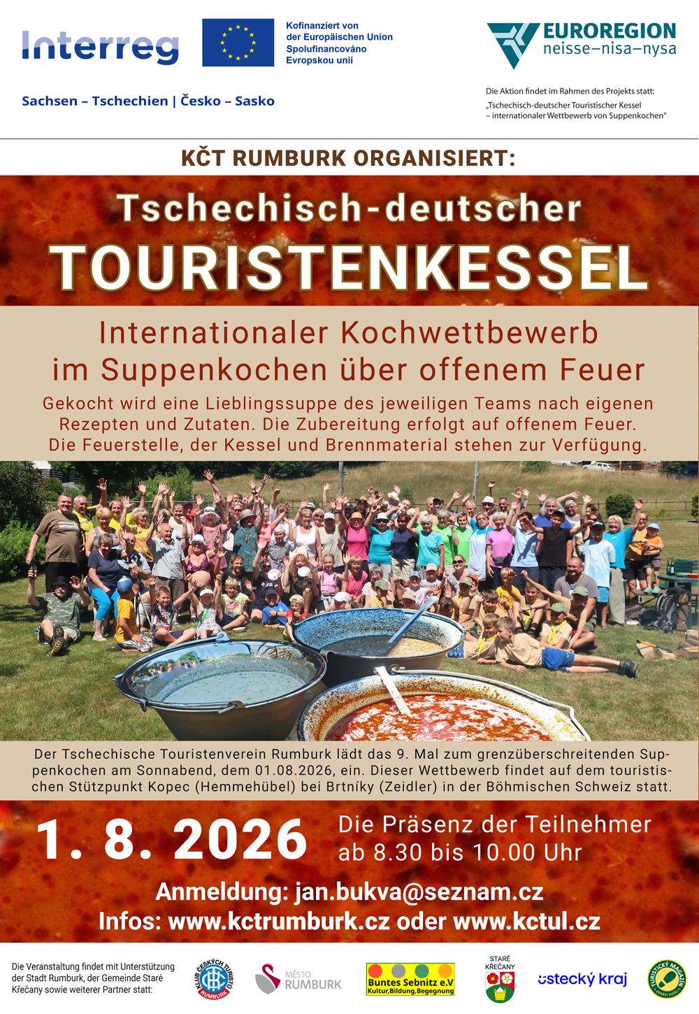 Pozv�nka pro n�meck� t�my: Tschechisch - deutscher touristenkessel.