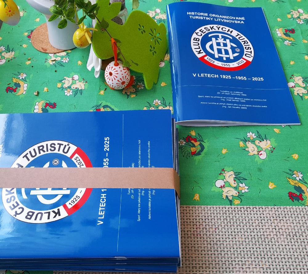 Historie organizovan� turistiky Litv�novska. Publikaci lze z�skat v Informa�n�m centru Litv�nova.