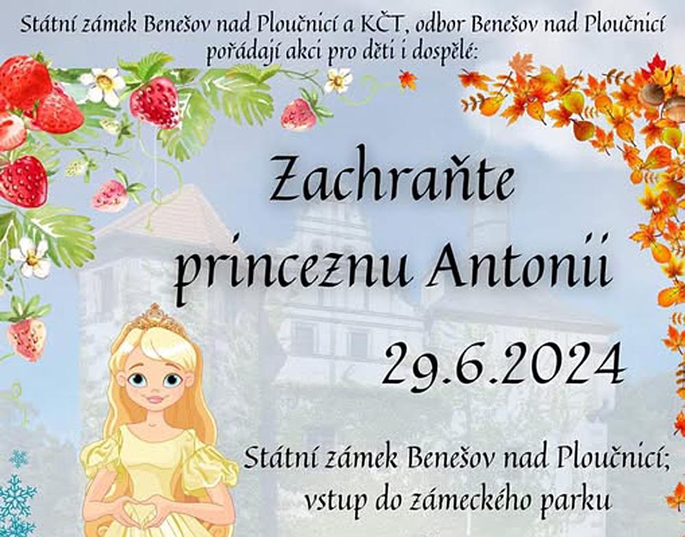 Zachrate princeznu Antonii - zitkov hra na Beneovskm zmku.