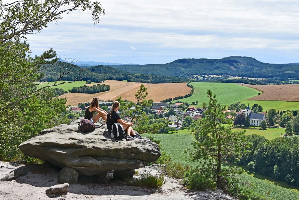 Lesn� stezka - Forststeig Elbsandstein - Labsk� p�skovce.