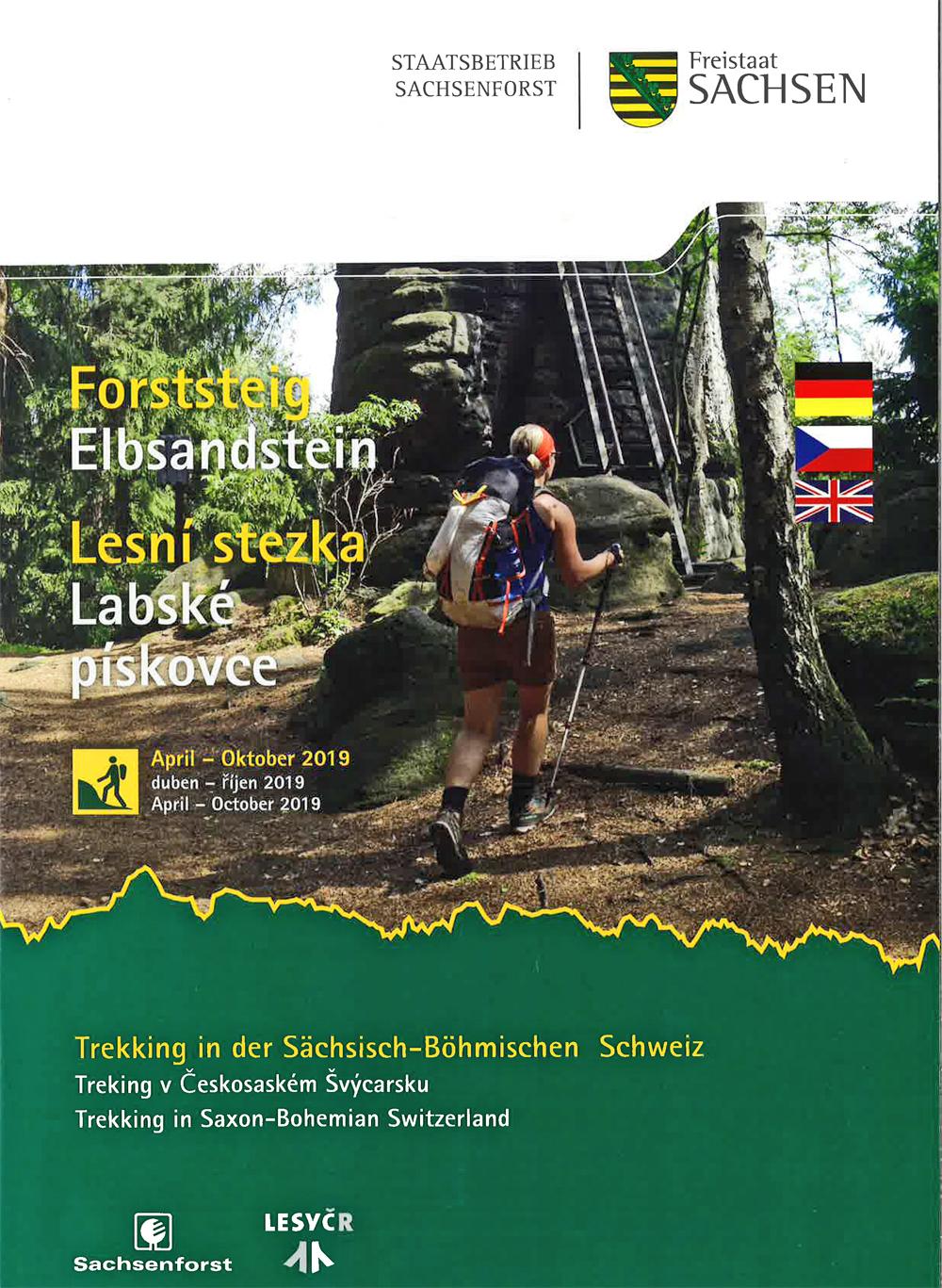  Pr�vodce Lesn� stezka - Forststeig Elbsandstein - Labsk� p�skovce.