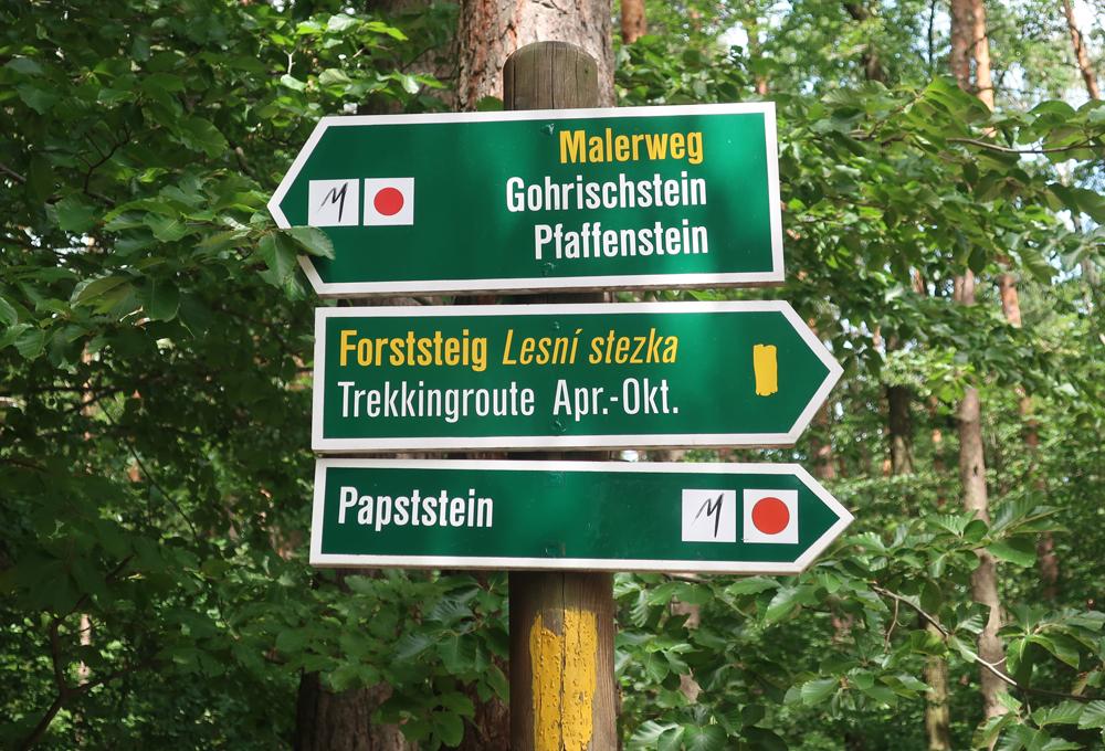 Lesn� stezka - Forststeig Elbsandstein - Labsk� p�skovce.