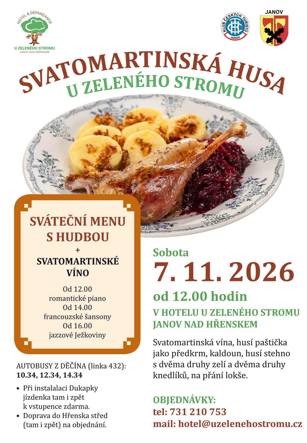 Pozv�nka na Svatomartinskou husu 2026.