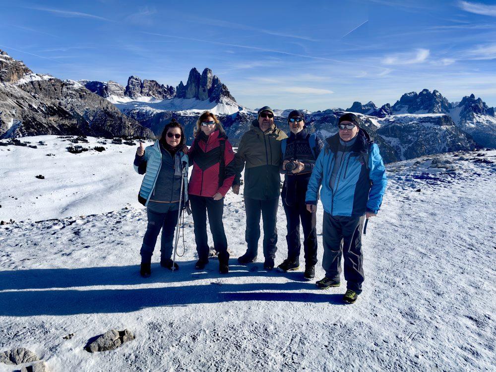 Strudelkopf - Zimn� horsk� turistika v Alp�ch - oblast italsk� Dolomity
