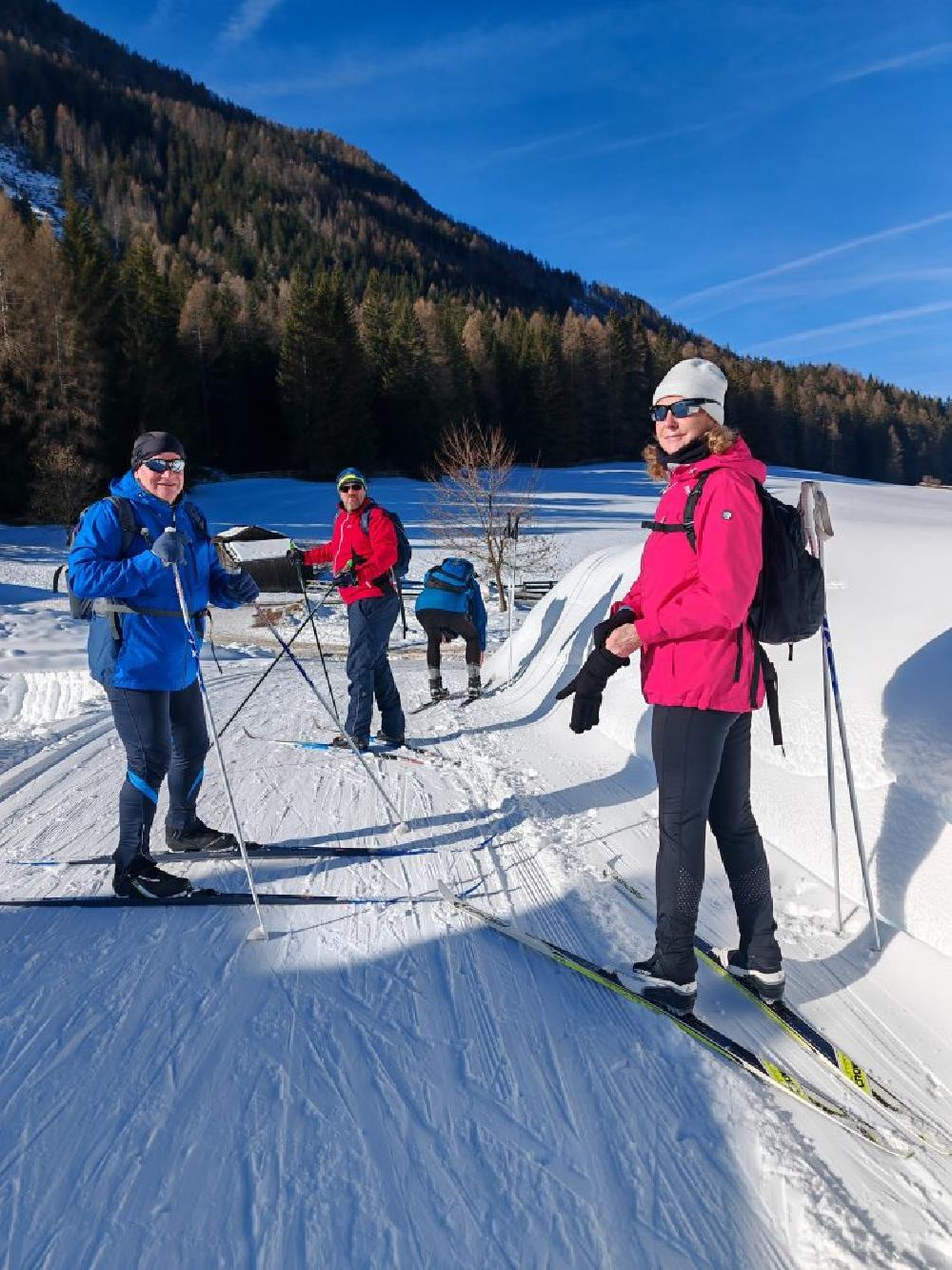 Sexten - Zimn� horsk� turistika v Alp�ch - oblast italsk� Dolomity