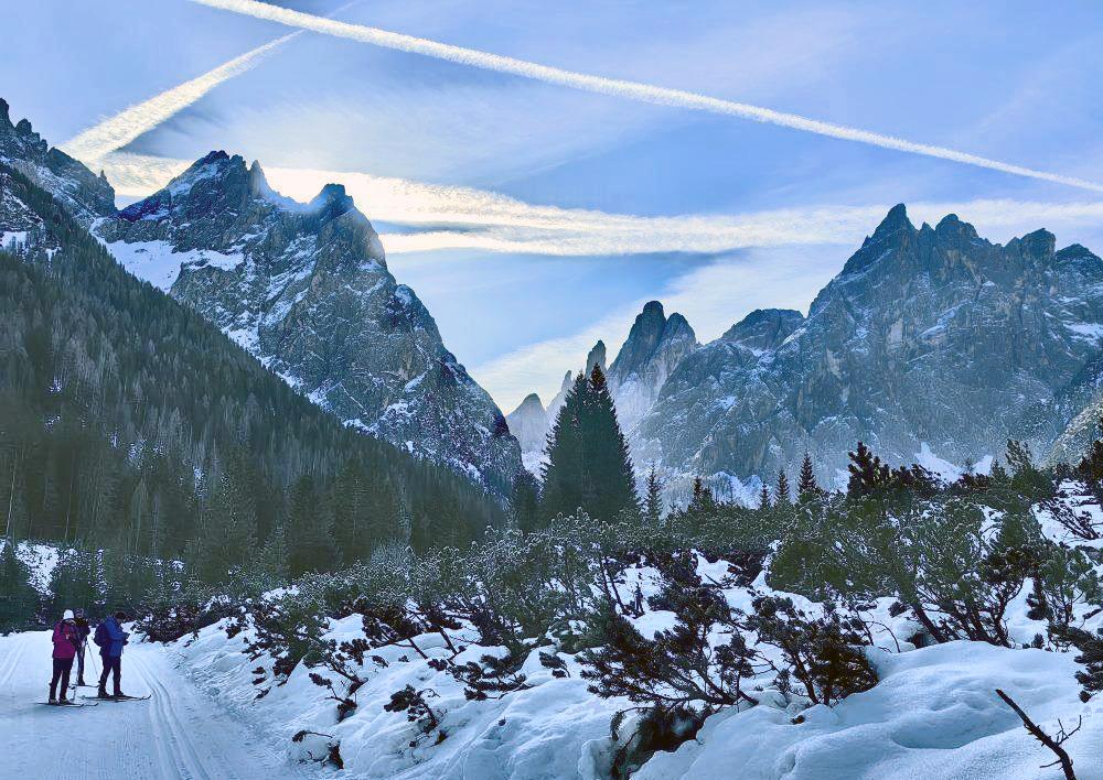 Fischleintal - Zimn� horsk� turistika v Alp�ch - oblast italsk� Dolomity