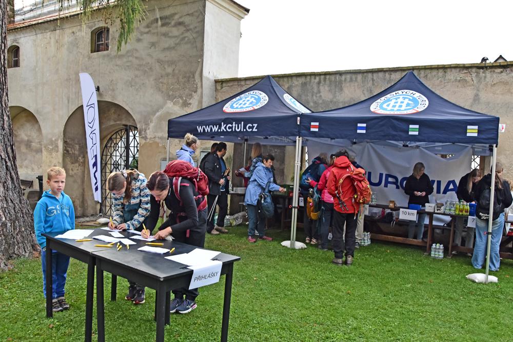 Klub �esk�ch turist� na st�tn�m z�mku Bene�ov nad Plou�nic�.
