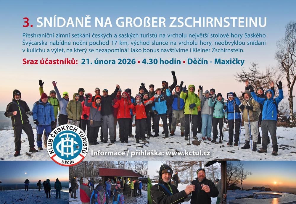 Sn�dan� na Gro�er Zschirnsteinu 2025.