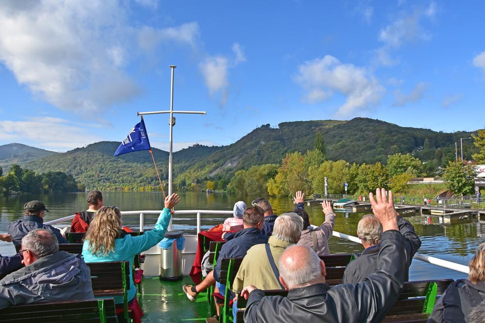 Turist� na lodi.
