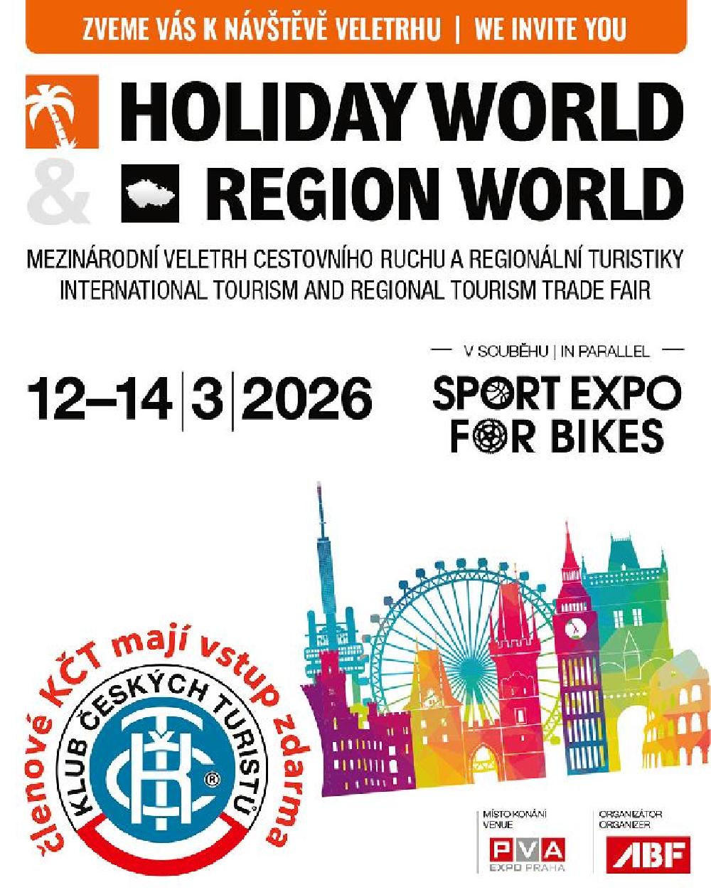 Pozv�nka na mezin�rodn� veletrh cestovn�ho ruchu a region�ln� turistiky.