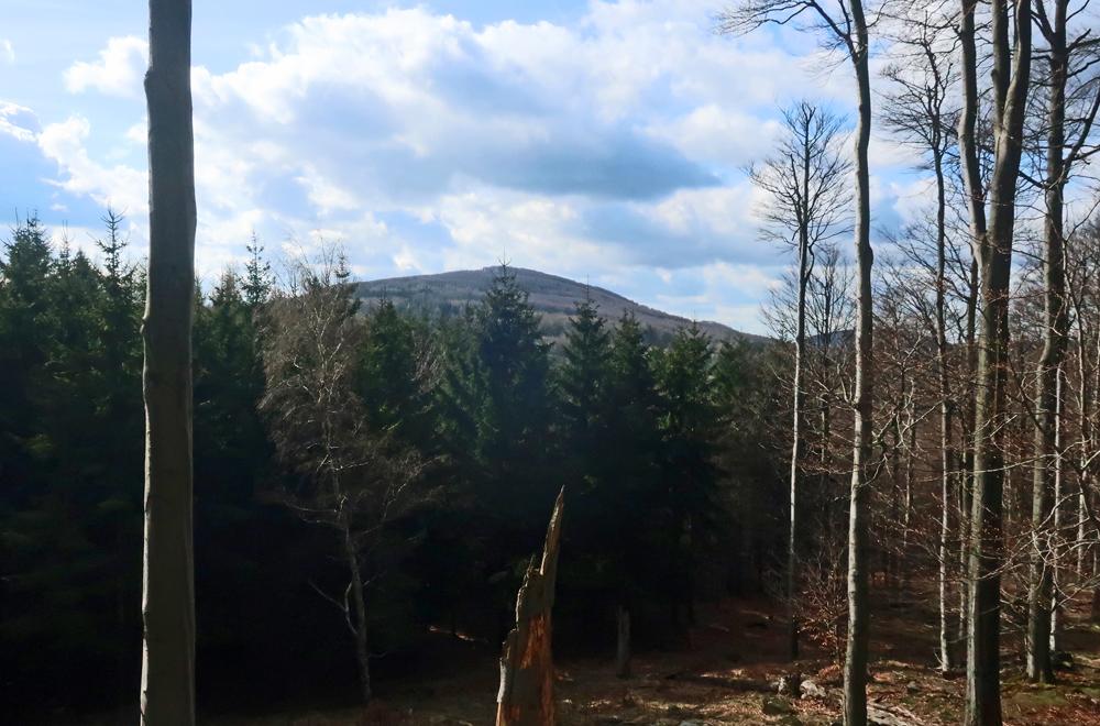 Nejvy��� hora okresu D���n - P�nkav�� vrch 792 m n. m.