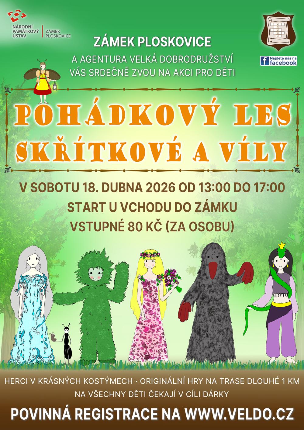 Poh�dkov� les na z�mku Ploskovice.