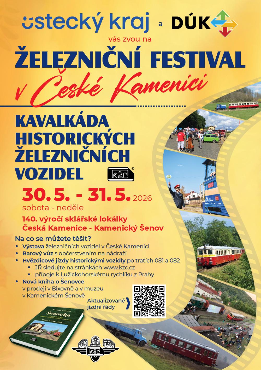 Pozv�nka na �elezni�n� festival do �esk� Kamenice.