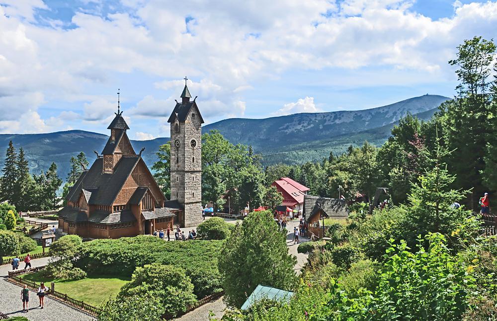 Kostel Wang a Snka (Karpacz - Krkonoe)