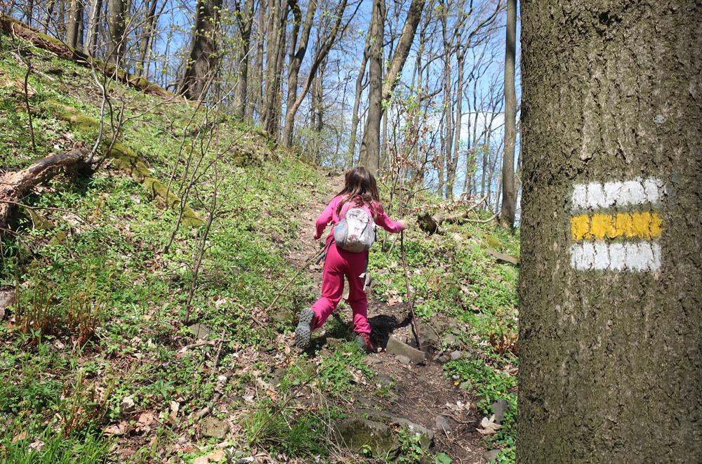 Turistick trasa na Rovsk vrch.