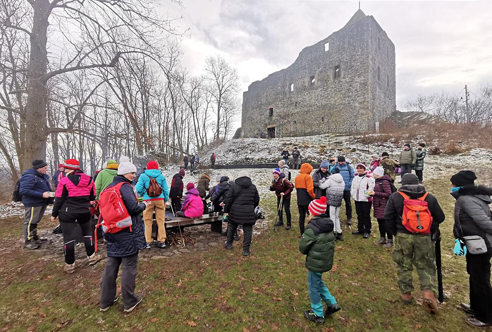 Novoro�n� v�stup na Z�meck� vrch u �esk� Kamenice.