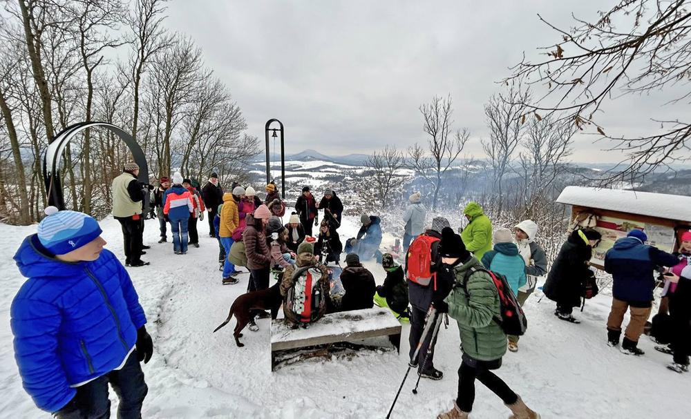 Novoro�n� v�stup na Z�meck� vrch v roce 2026.