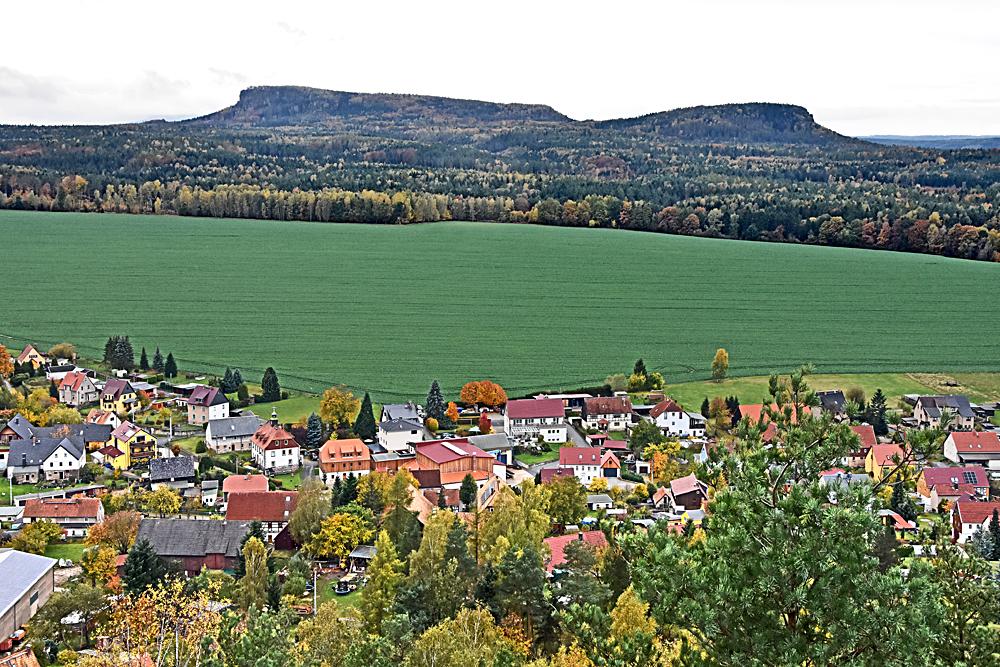 Groer Zschirnstein z Kaiserkrone - Sask vcarsko.