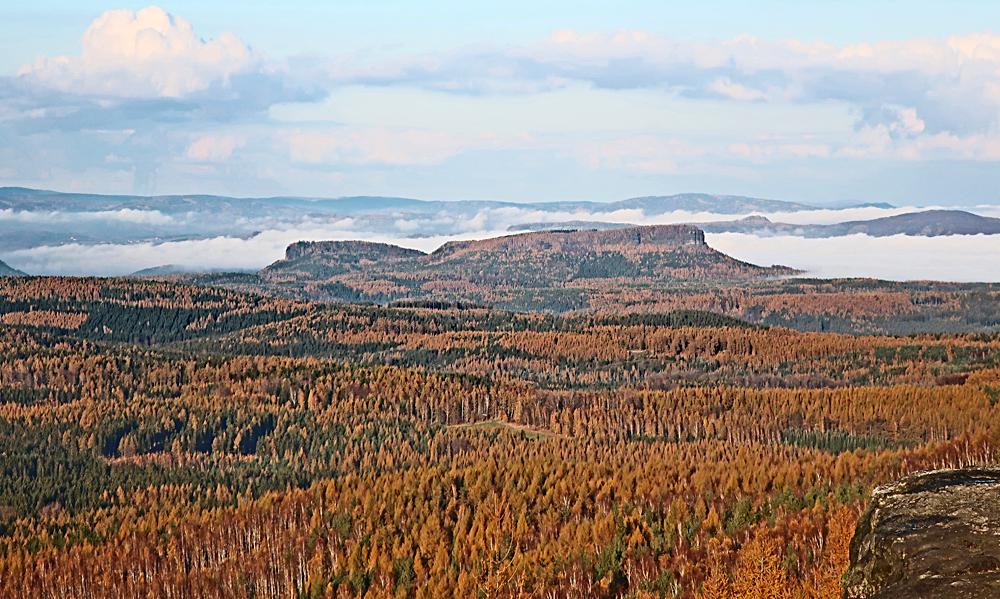 Groer Zschirnstein z Dransk vyhldky - Sask vcarsko.