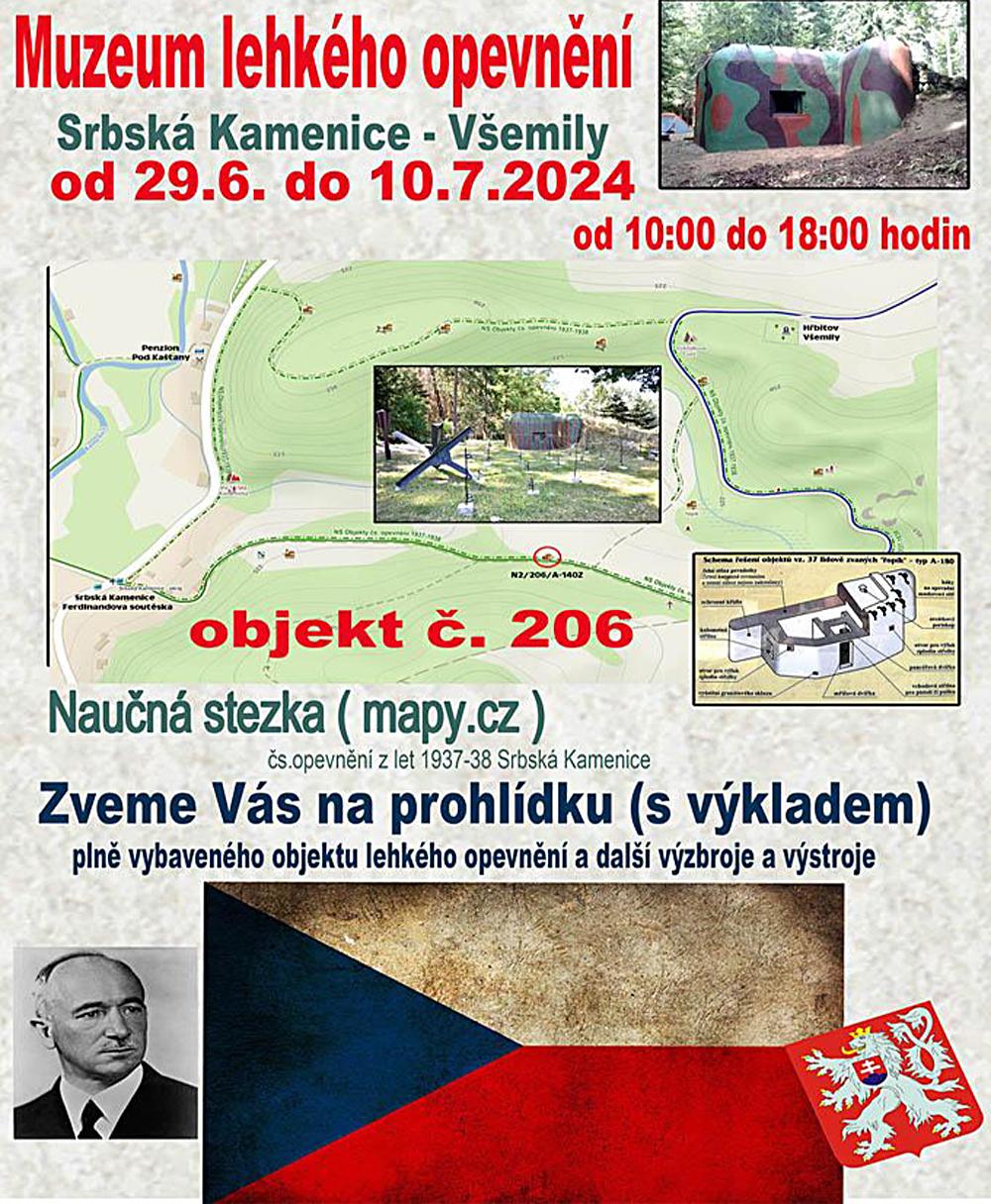 Naun stezka Objekty s. opevnn 1937 - 1938 - Srbsk Kamenice