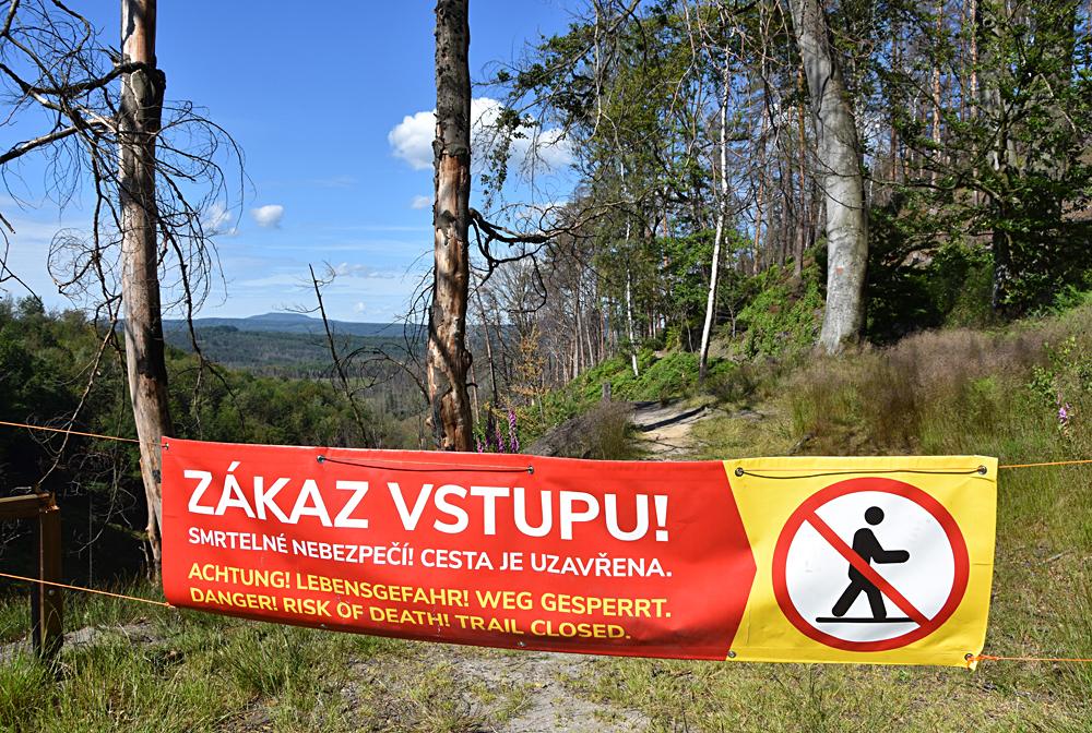 Uzav�rka Gabrieliny stezky - �esk� �v�carsko.