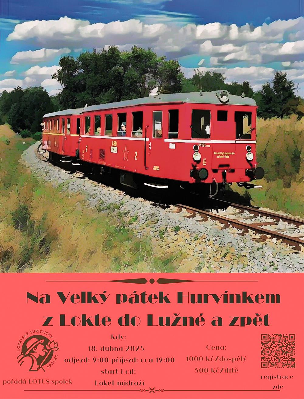 Pozvnka spolku Lotus na Velkopten jzdu Hurvnkem.