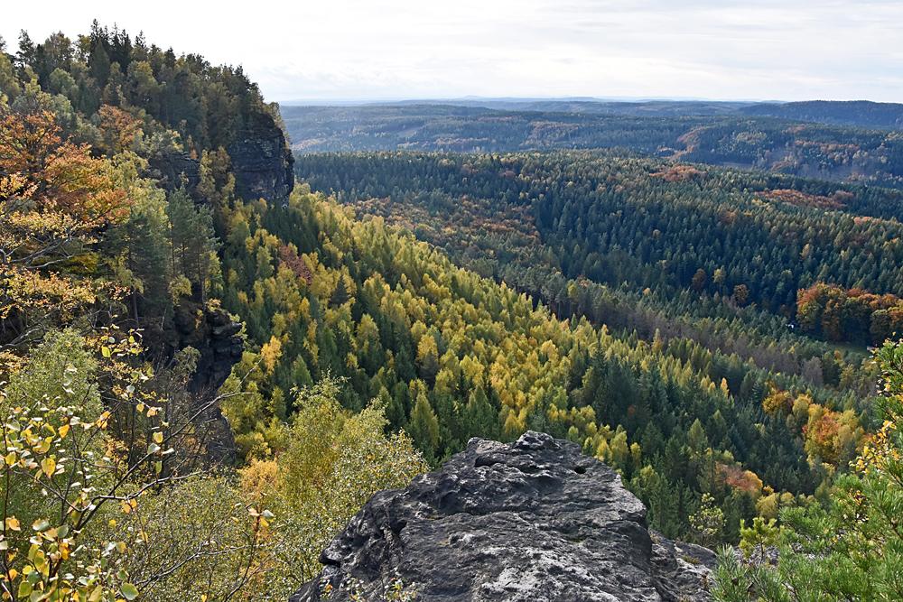 Vyhldka z Kleiner Zschirnstein - Sask vcarsko.