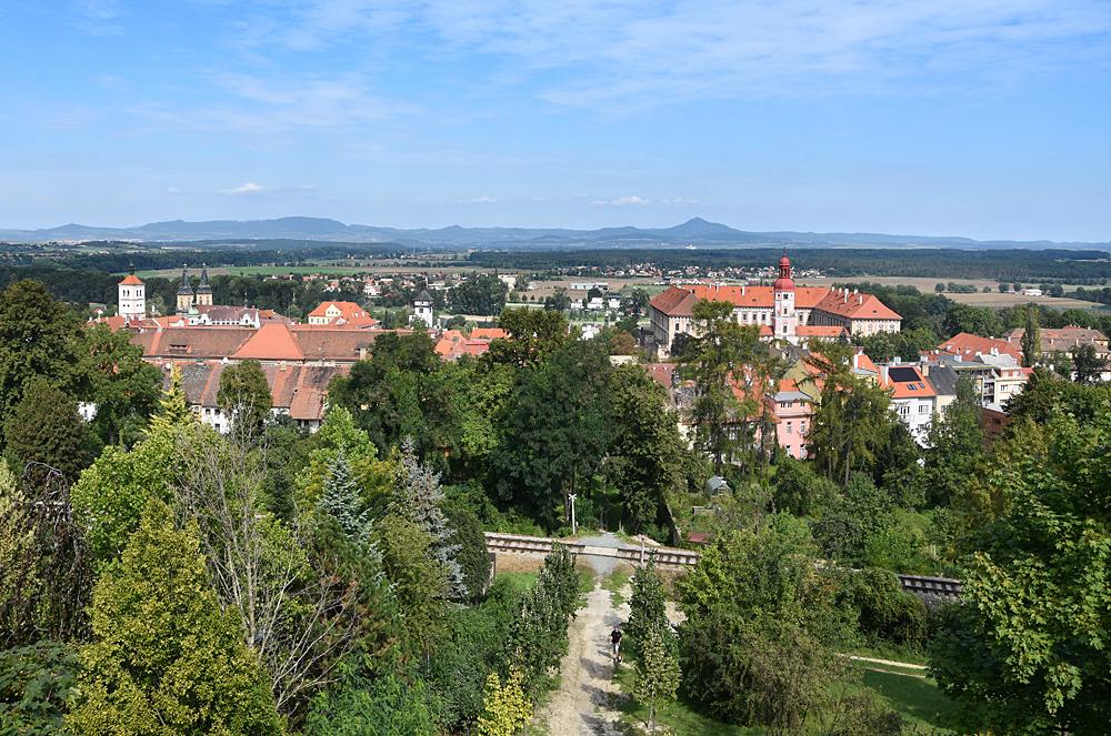 Roudnice nad Labem z Kratochvlovy rozhledny.