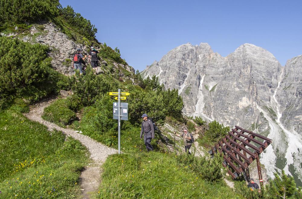 Turist� v Alp�ch.