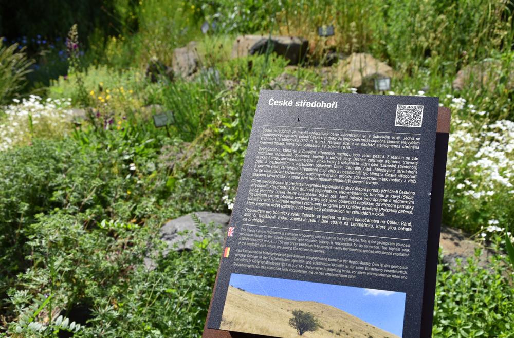 Botanick� zahrada Teplice - expozice �esk� st�edoho��.